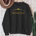 Solar Eclipse 2024 Total Solar Eclipse Michigan Monroe Sweatshirt Gifts for Old Women