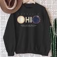 Solar Eclipse 2024 Total Eclipse Ohio North America Graphic Sweatshirt Gifts for Old Women