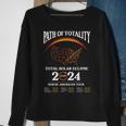 Solar Eclipse Path Of Totality Solar Eclipse April 8 2024 Sweatshirt Gifts for Old Women