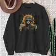 Solarpunk Total Solar Eclipse Watching April 8 2024 Sweatshirt Gifts for Old Women