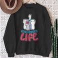 Sonographer Life Ultrasound Tech And Sonography Technician Sweatshirt Gifts for Old Women