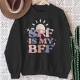 Spf Is My Bff Sunscreen Skincare Esthetician Sweatshirt Gifts for Old Women