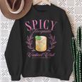 Spicy Margarita Cocktail Club Social Club Spicy Marg Womens Sweatshirt Gifts for Old Women