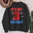 Spider Web 3 Years Old It's My 3Rd Birthday Boy Party Sweatshirt Gifts for Old Women