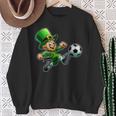 St Patrick's Day Irish Leprechaun Soccer Team Player Sweatshirt Gifts for Old Women