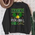 St Patrick's Day Pickleball Crew Equipment Player Team Sweatshirt Gifts for Old Women