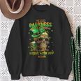 St Patrick's Day Skull Hello Darkness My Old Friend Sweatshirt Gifts for Old Women