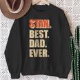 Stan Best Dad Ever Retro For Dad Sweatshirt Gifts for Old Women