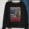 Standkneel Firefighter Sweatshirt Gifts for Old Women