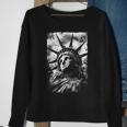 Statue Of Liberty Distressed Usa Graphic Sweatshirt Gifts for Old Women