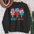 Stay Cool 4Th July Popsicle American Flag Boy Toddler Sweatshirt Gifts for Old Women