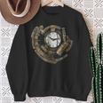 Steampunk Clock Vintage Time Piece Sweatshirt Gifts for Old Women