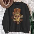 Steampunk Skull Gears Goggles Hat Science Fiction Lover Sweatshirt Gifts for Old Women