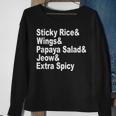 Sticky Rice Asian-Food Travel Noodle Foodie Sweatshirt Gifts for Old Women