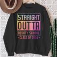Straight Outta Beauty School Graduation Class Of 2024 Sweatshirt Gifts for Old Women