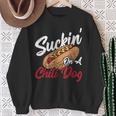 Suckin' On A Chili Dog Chilli Hot Dog Sweatshirt Gifts for Old Women
