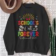 Summer Vacation Retro School's Out Forever Retirement 2024 Sweatshirt Gifts for Old Women