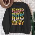 Summer Vacation Tanned Tatted And Tipsy Sunshine Drinking Sweatshirt Gifts for Old Women