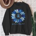 Sunflower Colon Cancer Awareness Month Sweatshirt Gifts for Old Women
