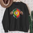 Super Portuguese Heritage Proud Portugal Roots Flag Sweatshirt Gifts for Old Women