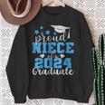 Super Proud Niece Of 2024 Graduate Awesome Family College Sweatshirt Gifts for Old Women