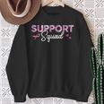 Support Squad Breast Cancer Awareness Cancer Survivor Sweatshirt Gifts for Old Women