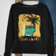 Surfing Summer Beach Hippie Van Bus Surfboard Palm Tree Sweatshirt Gifts for Old Women