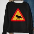 Svenska Swedish Elk Crossing Sign Sverige Black S Sweatshirt Geschenke für alte Frauen