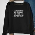 Sweater Unisexe Courir C'est Bon pour Sportifs Passionnés, Style Unique Cadeaux pour les femmes âgées