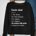 Swim Dad Definition Swimming Father Of A Swimmer Dad Sweatshirt Gifts for Old Women