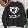 Taekwondo Grammy Heart Taekwondo Athlete Sweatshirt Gifts for Old Women