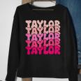 Taylor Vintage Personalized Name I Love Taylor Sweatshirt Gifts for Old Women