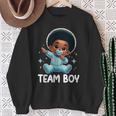 Team Boy Baby Announcement Gender Reveal Party Sweatshirt Gifts for Old Women