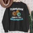 Team Work Makes The Dream Work Teamwork Sweatshirt Gifts for Old Women