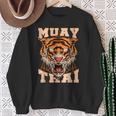 Thai Boxer Tiger Muay Thai Sweatshirt Geschenke für alte Frauen