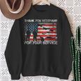 Thank You For Your Service Patriotic Thank You Veterans Day Sweatshirt Gifts for Old Women