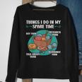 Things I Do In My Spare Time Crochet Crocheting Yarn Sweatshirt Gifts for Old Women