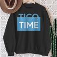Tico Time Surf Culture Sunset Costa Rican Surfers Sweatshirt Gifts for Old Women