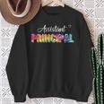 Tie Dye Assistant Principal Job Title School Worker Sweatshirt Gifts for Old Women