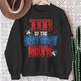 Titi Of The Birthday Spider Web Boy Family Matching Sweatshirt Gifts for Old Women