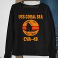Tonkin Gulf Yacht Club Uss Coral Sea Cva43 Vietnam Veteran Sweatshirt Gifts for Old Women