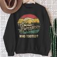 Who Tooted Train Lover Boys Collector Railroad Sweatshirt Gifts for Old Women