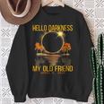 Total Eclipse 2024 Hello Darkness My Old Friend Sweatshirt Gifts for Old Women