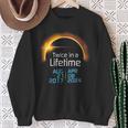 Total Eclipse 2024 Totality Twice In A Lifetime 2017 Sweatshirt Gifts for Old Women