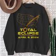 Total Eclipse April 8 2024 Path Of Totality Sweatshirt Gifts for Old Women