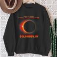 Total Solar Eclipse 2024 Columbus Indiana Sweatshirt Gifts for Old Women