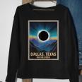 Total Solar Eclipse 2024 Dallas Texas Vintage Sweatshirt Gifts for Old Women