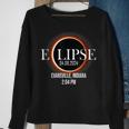 Total Solar Eclipse 2024 Evansvile Indiana Totality April 8 Sweatshirt Gifts for Old Women