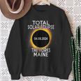 Total Solar Eclipse 2024 The Forks Maine Path Of Totality Sweatshirt Gifts for Old Women
