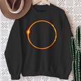 Total Solar Eclipse 2024 Minimalist Ring Sweatshirt Gifts for Old Women